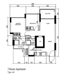 Blk 519A Centrale 8 At Tampines (Tampines), HDB 3 Rooms #598768191